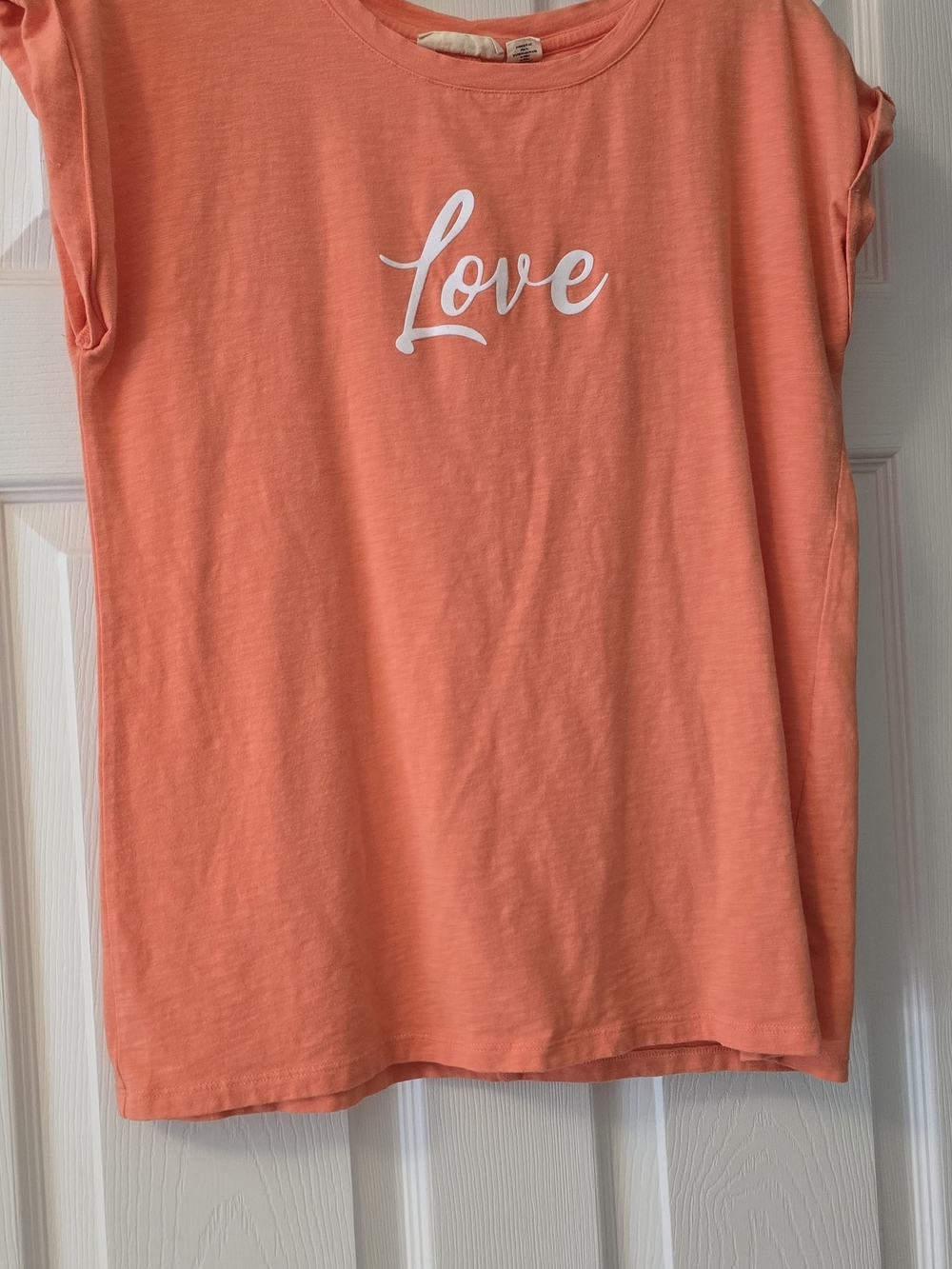 Christian Siriano Coral Crewneck Graphic Tee